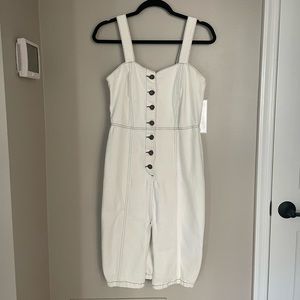 Zara Denim Button Front Dress